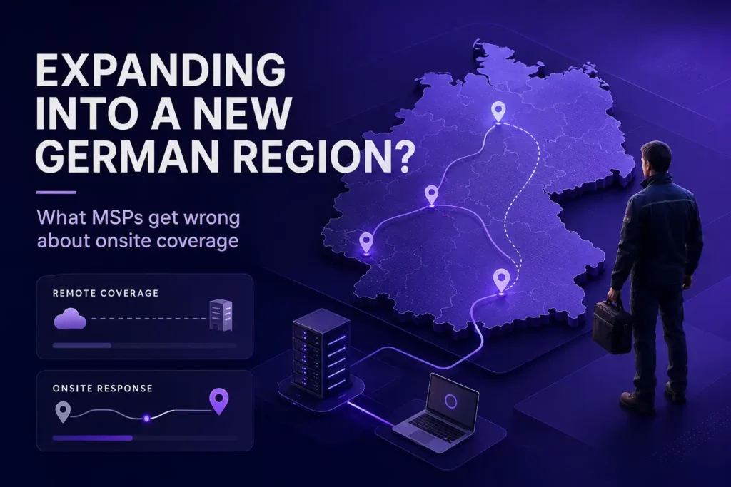 MSPs expanding into a new German region: Onsite coverage challenges for MSPs.