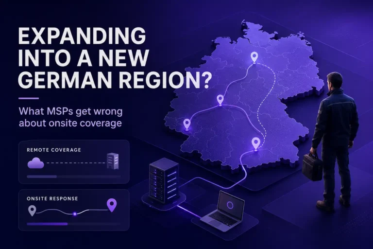 MSPs expanding into a new German region: Onsite coverage challenges for MSPs.