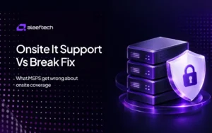 Onsite IT Support vs Break Fix servers with security shield